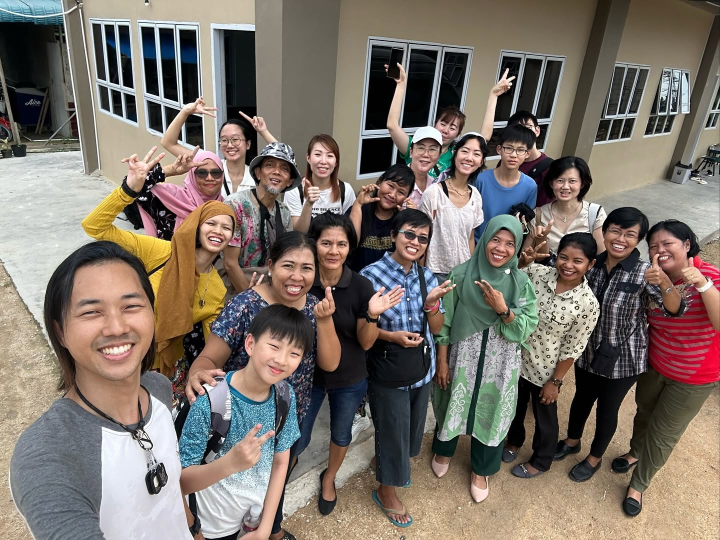 Impact Trails Asia team with the Joyhouse Orphanage community in Batam, Indonesia